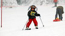 Kids Cup 2010. Na premiérovém Kids Cupu řádily lyžařské naděje. Obří slalom zvládli v miniareálu na Klínovci i ti nejmenší.