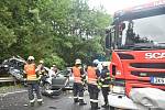 Tragické nehody na silnici I/6 v úseku u Střelnice.
