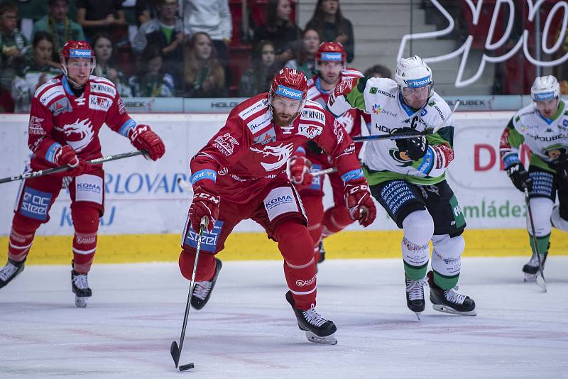 Utkání 3. kola Tipsport extraligy HC Energie Karlovy Vary - HC Oceláři Třinec