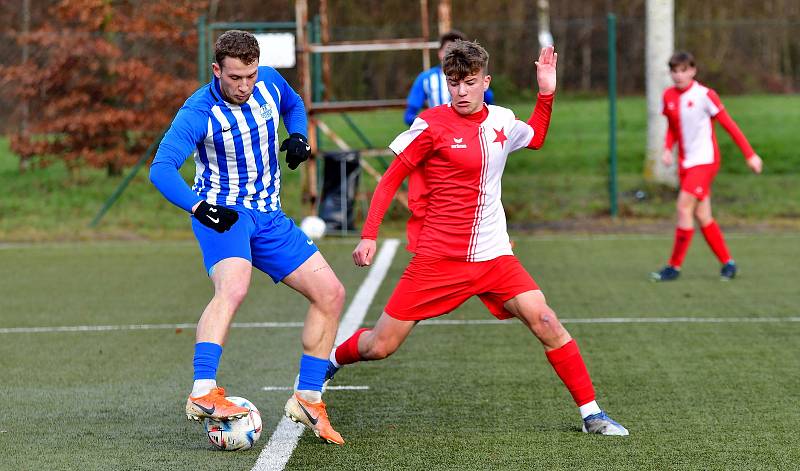 Ostrov udělal vítěznou tečku, porazil mladíky Slavie, slavil výhru 5:2.