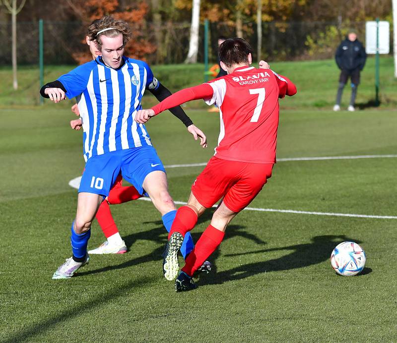 Ostrov udělal vítěznou tečku, porazil mladíky Slavie, slavil výhru 5:2.