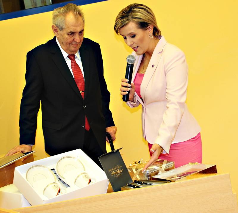Prezident Miloš Zeman na návštěvě v Karlovarském kraji.