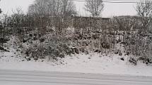Bohatá sněhová nadílka potěšila obyvatele Lubů u Chebu.