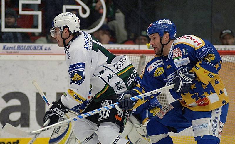 Karlovy Vary – Zlín. Zápas 44. kola hokejové extraligy.