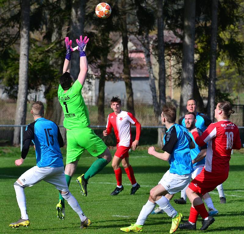 Hroznětín uhrál doma dělbu bodů s béčkem Slavie.