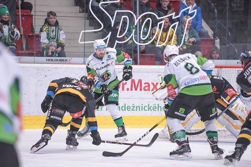 Utkání 4. kola skupiny o udržení hokejové Tipsport extraligy HC Energie Karlovy Vary - HC Verva Litvínov