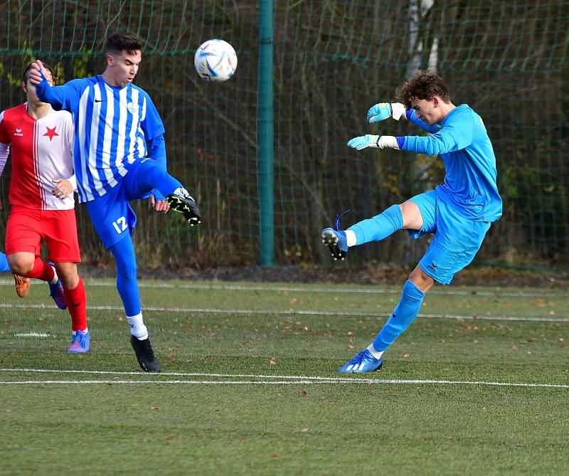 Ostrov udělal vítěznou tečku, porazil mladíky Slavie, slavil výhru 5:2.