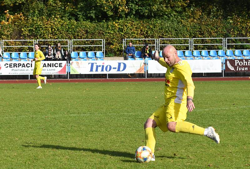 Rezerva Mariánských Lázní poprvé prohrála, nestačila na Žlutice, kterým podlehla 1:2.