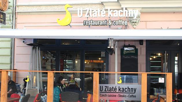 Restaurace U Zlaté kachny v Karlových Varech.