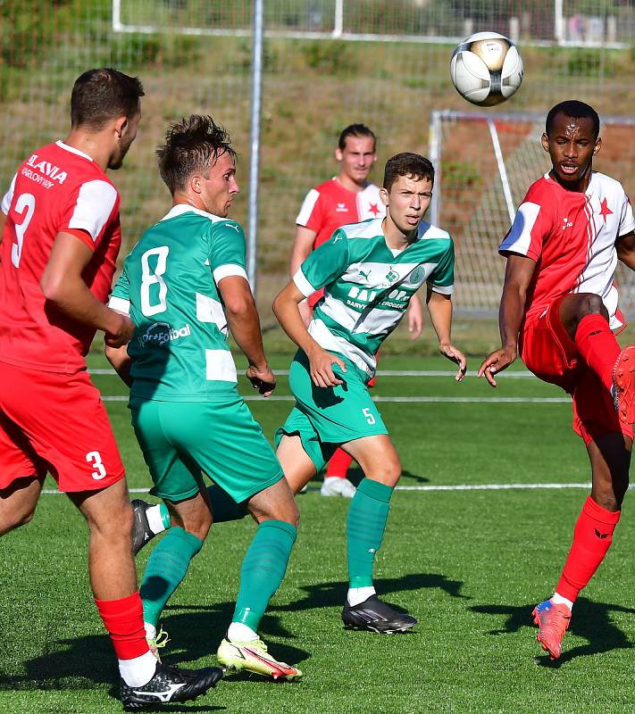 Fotbalisté karlovarské Slavie porazili v prvním kole Fortuna ČFL A rezervu Bohemians 2:0.