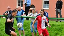 Tři body urvala v souboji s rezervou pražské Slavie fotbalová družina trenéra Mariána Geňa, která slavila výhru 2:1.