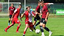 Karlovarská Slavia na závěr letní přípravy nestačila na Spartu Praha U19, které podlehla 3:4.