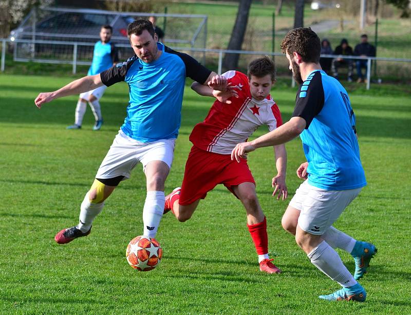 Hroznětín uhrál doma dělbu bodů s béčkem Slavie.