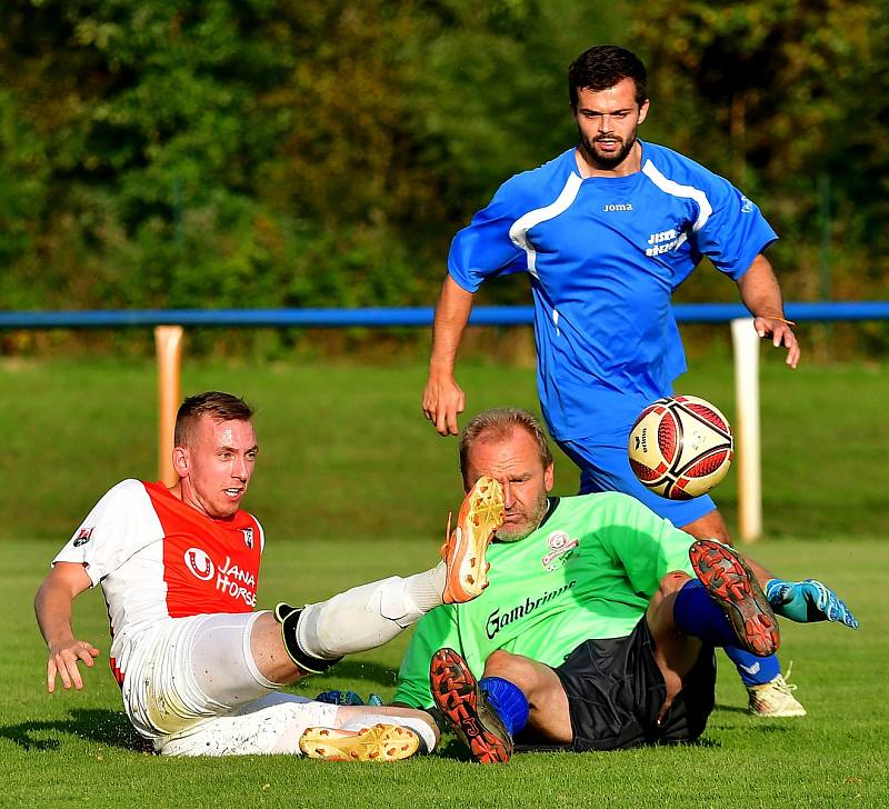 Březovská Jiskra během týdne vyhrála dvě utkání, když ve finále Okresního poháru porazila celek Kolové, posléze v okresním přeboru slavila výhru nad žlutickým béčkem.