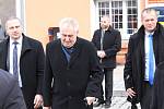 Prezident Miloš Zeman v Krásné