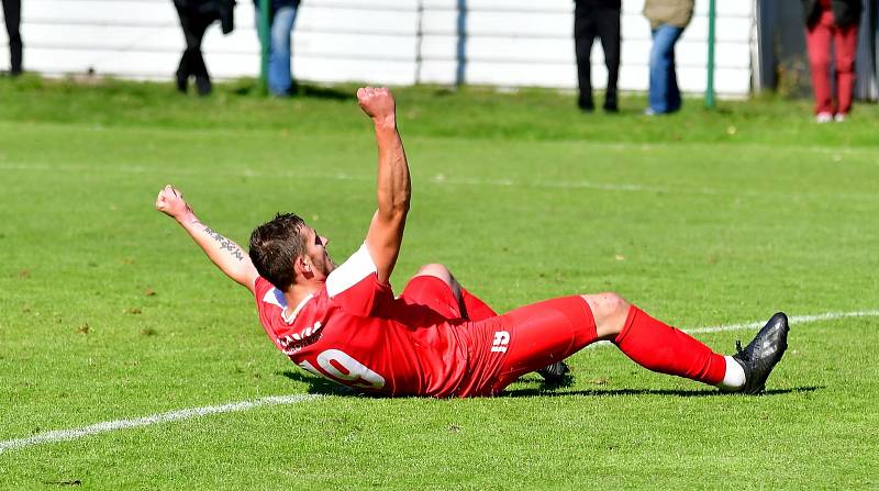 Karlovarská Slavia se drze vyšlápla na favorizované Domažlice, kterým přichystala porážku 0:3.