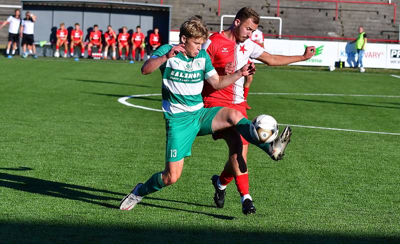 Fotbalisté karlovarské Slavie porazili v prvním kole Fortuna ČFL A rezervu Bohemians 2:0.