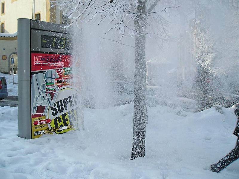 Počasí v Benešově na konci ledna. 