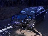 Dopravní nehoda mezi odbočkami na obce Bystřice a Petrovice, 6. listopadu 2019