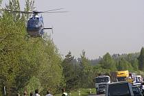 Přivolaný vrtulník Letecké záchranné služby z Bystřice odletěl prázdný.