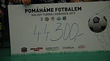 V hořovické sportovní hale se hrál turnaj pod názvem Pomáháme fotbalem.