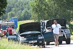Nehoda tří aut jedoucích od Tábora zablokovala směr na Prahu