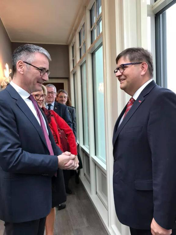 Na oficiální návštěvu Středočeského kraje přicestoval prezident Zemského sněmu Porýní -Falce Hendrik Hering.
