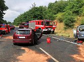 Dopravní nehoda u Bystřice.