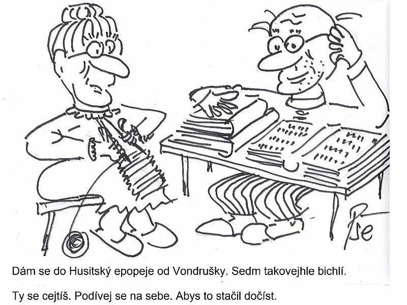 Fotogalerie: Kreslené vtipy Jiřího Cinkeise z Chocerad - Benešovský deník