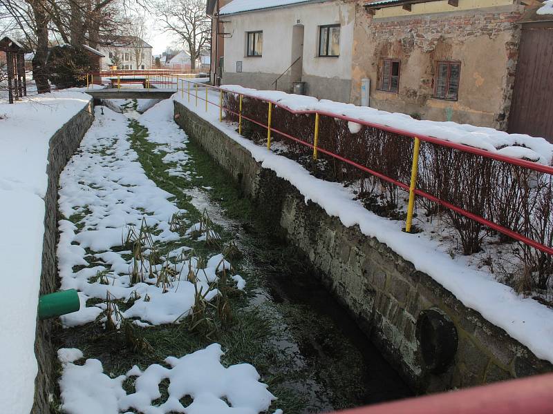 Zima v Maršovicích.