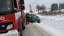 Dopravní nehoda osobního a nákladního automobilu