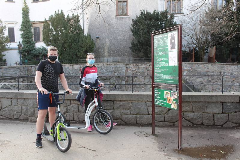 Relaxační zóna Benešova, zámecký park na Konopišti využívají lidé k řadě činností.