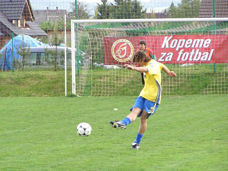 Michal Petrouš, trenér Slavie Praha, trénoval díky projektu Gambrinus Kopeme za fotbal, SK Olbramovice. 