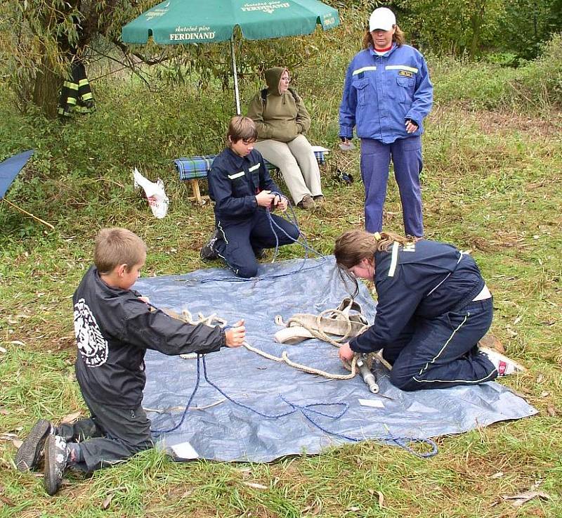 Sobotní závod požárnické všestrannosti v Jankově.