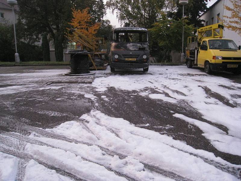 Benešov, požár Jiráskova ulice