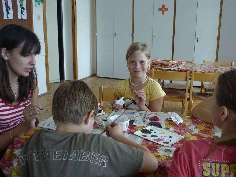 Prázdninové tábory benešovského DDM v Jablonné nad Vltavou.