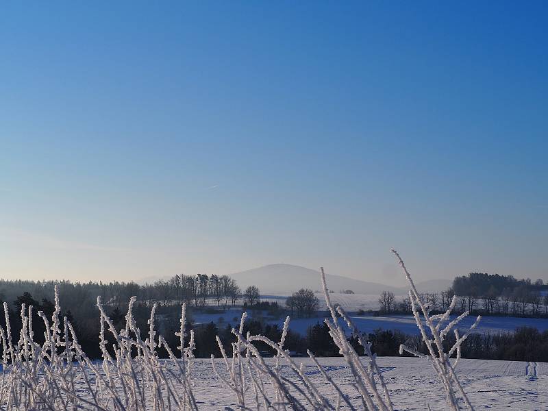 Poslední skutečně mrazivý den letošní zimy, kdy bylo nějakých -18°C, zvěčnila naše čtenářka Káča Skalská.