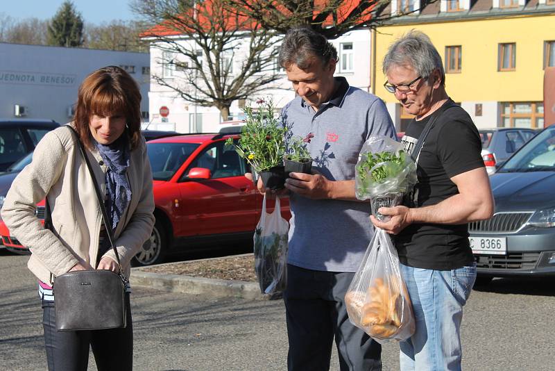 Farmářské trhy v Bystřici.