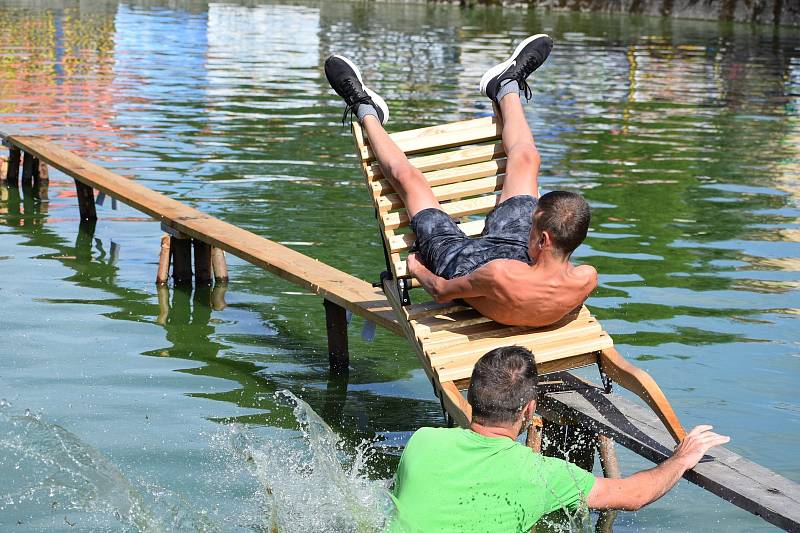 Water cup - přejezd přes rybník v Řimovicích.