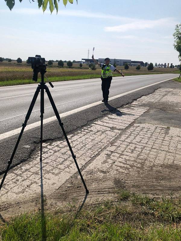 Z policejní dopravní akce ve Středočeském kraji zaměřené na rychlost.