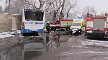 Nehoda autobusu ve Vlašimi.