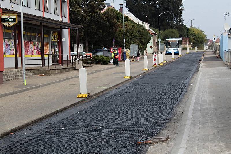 Rekonstrukce Hodějovského ulice v Benešově.