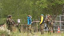 Příslušníci Aktivních záloh AČR nacvičovali na přehradě Švihov na Želivce ochranu strategických objektů.