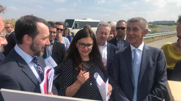 Hejtmanka Jaroslava Pokorná Jermanová a premiér Andrej Babiš.