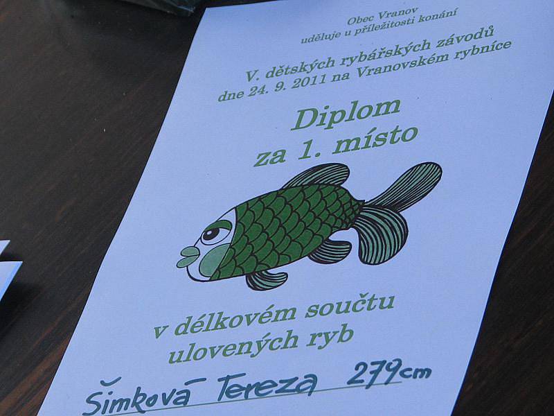 Rybářské závody ve Vranově.