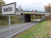 Mosty na E55 u Benešova - v Erbenově, Máchově a Konopišťské ulici.