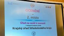 Z vyhlašování výsledků soutěže Úřad na cestě k rovnosti v Lichtenštejnském paláci na pražské Kampě.