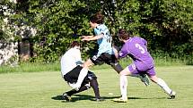 Fotbalový zápas okresního přeboru Olbramovice - Zdislavice 4:0.