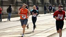 Ladislava Císařovská na trati Pražského půlmaratonu