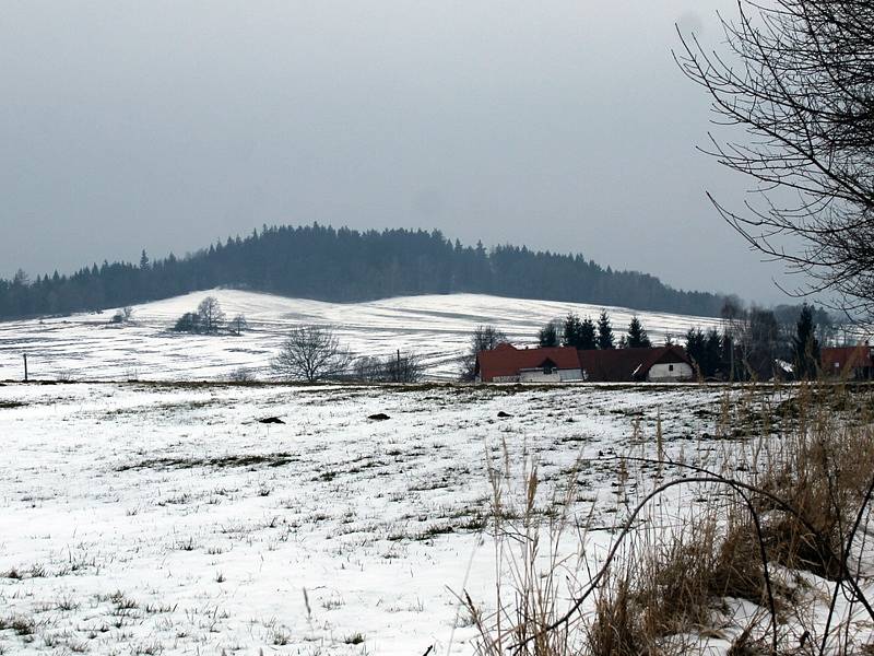 Záměr vybudování větrné farmy u Kosovy Hory - ke třem stožárům povede obslužná komunikace z dolních Lovčic.